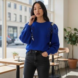 Vintage Royal Blue Amanda Smith Sweater